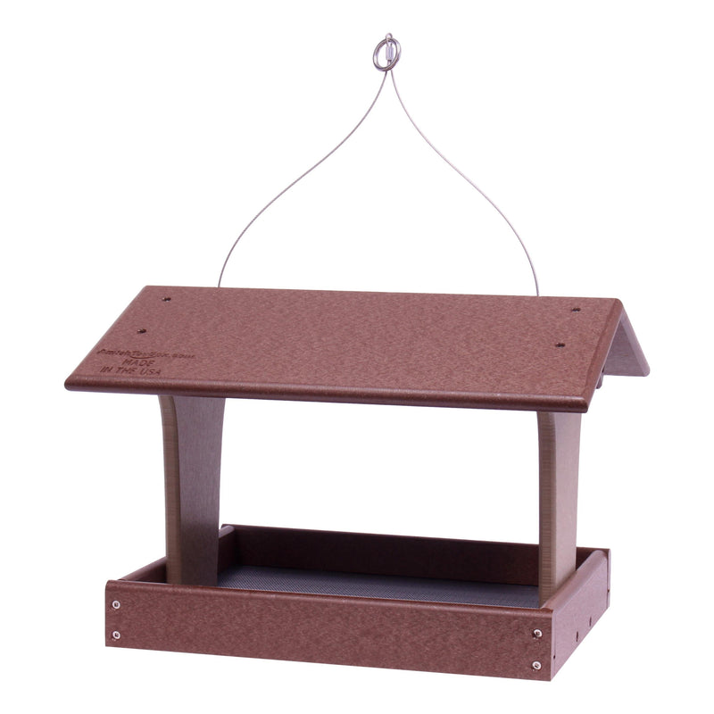 Fly-By Platform Hanging Bird Feeder, Made With Poly Lumber