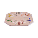 Aggravation and Chinese Checkers Combo Game Board Set - 25" Wide - Maple Wood - with Large 1" Marbles and Dice
