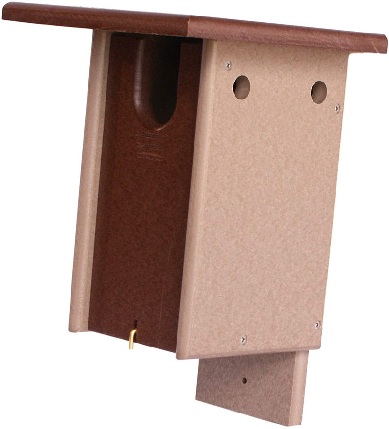 AmishToyBox.com Bluebird House, Post Mount, Amish-Made with 100% Recycled Poly Lumber