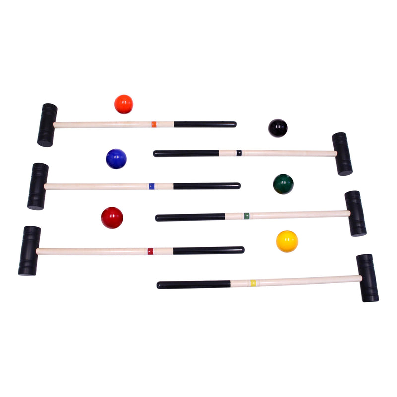 Amish-Made Deluxe Flag Croquet Golf Game Set, With Duffel Carry Bag