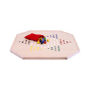 Aggravation and Chinese Checkers Combo Game Board Set - 25" Wide - Maple Wood - with Large 1" Marbles and Dice