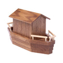 Noah's Ark Wooden Playset with 13 Animals, Removable Roof and Ramp by AmishToyBox.com