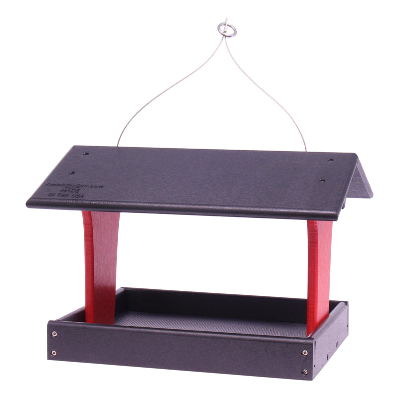 Fly-By Platform Hanging Bird Feeder, Made With Poly Lumber