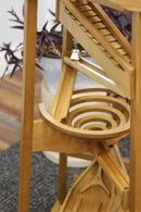 Pyramid Marble Tower Run Wooden Toy, 39" High, Marbles Included by AmishToyBox.com
