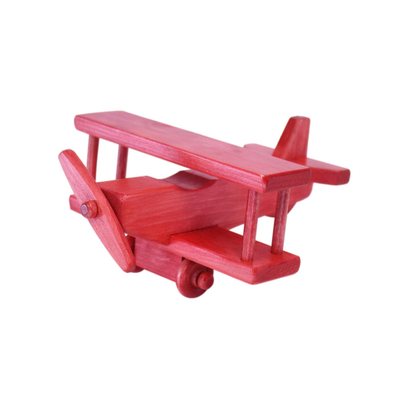 AmishToyBox.com Wooden Toy Airplane With Spinning Propellor, Kid-Safe Finish