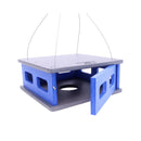 Bluebird Feeder - Hanging Block House Mealworm Feeder for Bluebirds - Amish-Made with Poly Lumber by AmishToyBox.com