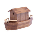 Noah's Ark Wooden Playset with 13 Animals, Removable Roof and Ramp by AmishToyBox.com