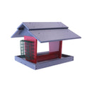 Classic Bird Feeder with Suet Holder and Peanut Feeder, Eco-Friendly Poly Lumber, Post-Mount by AmishToyBox.com