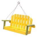 Amish-Made Porch Swing Bird Feeder, Eco-Friendly Poly Lumber Hanging Decorative Bird Feeder