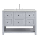 James Martin Breckenridge 48" Single Bathroom Vanity, Serenity Blue