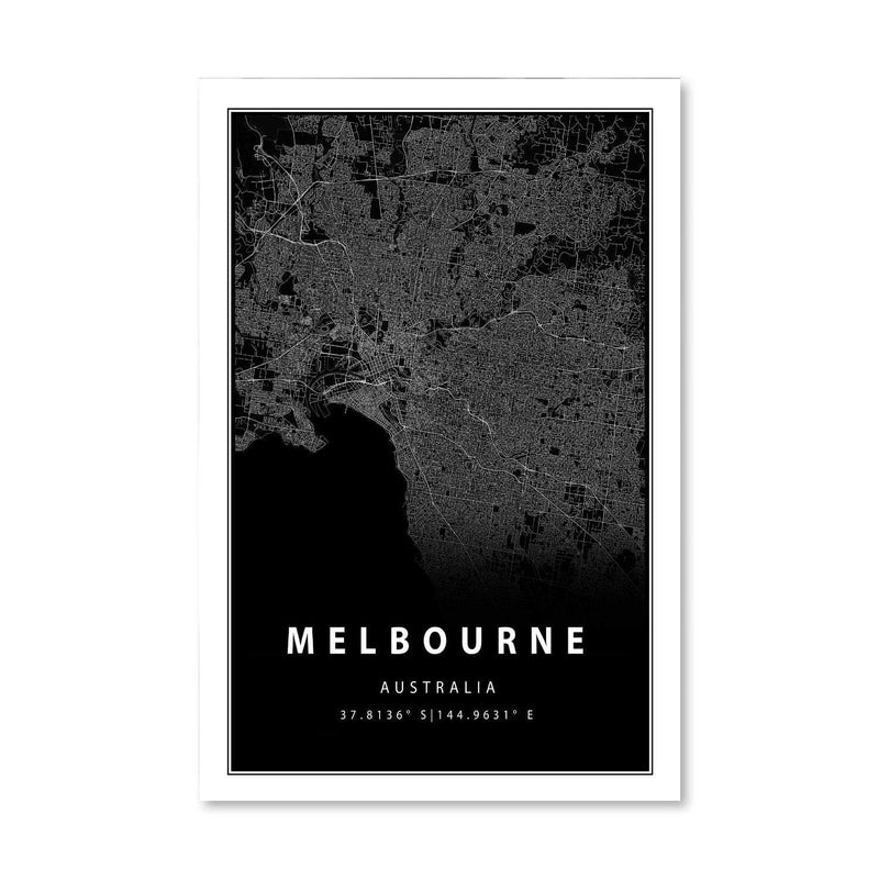 Melbourne Black Canvas