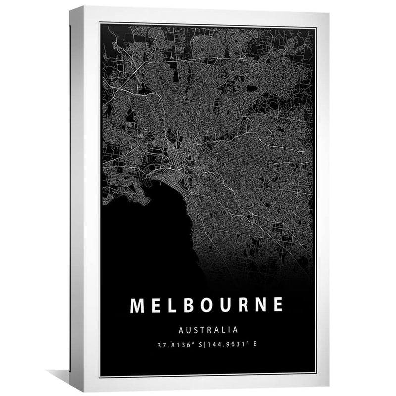 Melbourne Black Canvas