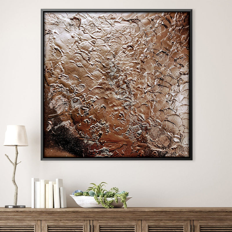 Melted Copper Canvas