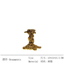 GobekUsa Golden Candlestick Holder Resin Plated Melt Shape for Wedding & Home Decor