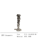 GobekUsa Golden Candlestick Holder Resin Plated Melt Shape for Wedding & Home Decor