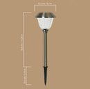 Member's Mark 8 Piece LED Solar Path Lights 14 Lumen - Stainless Steel ( Silver )