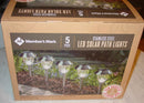 Member's Mark Solar LED Pathway Lights, Stainless Steel 12 Lumens (6 Pack)