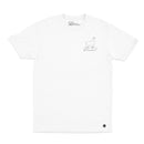 Surfing Llama White Tee - Organic Cotton