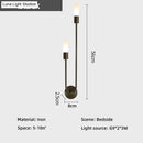 GobekUsa Meral - Modern Minimalist Bedside LED Wall Lamp