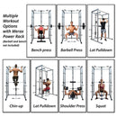 Merax Multi-Functional Olympic Power Squat Rack Cage For Home & Gym (SAK98719)