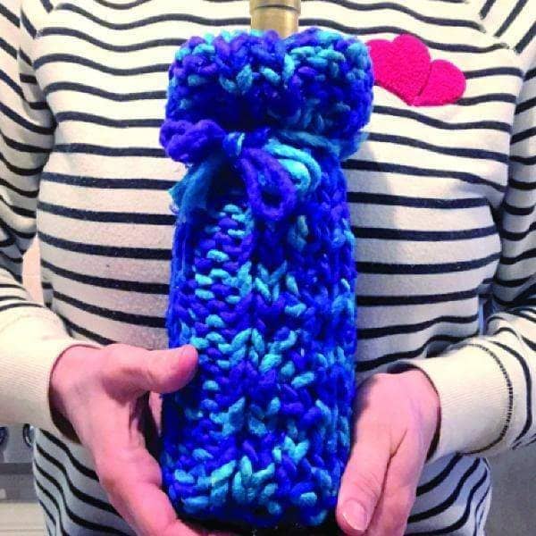 Mermaid Party Wine Sleeve Knit & Crochet Pattern