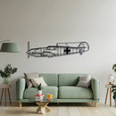 BF 109 Metal Aircraft Wall Art - NCP0035
