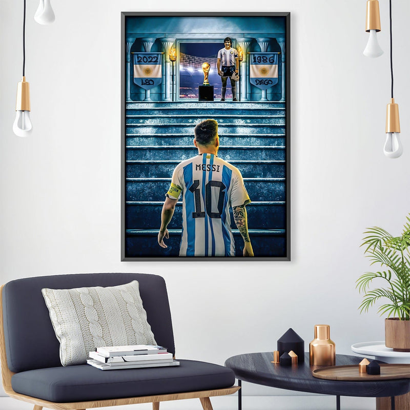 Messi Enters Greatness Canvas