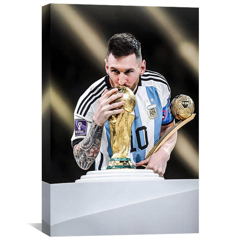 Messi Kiss Canvas