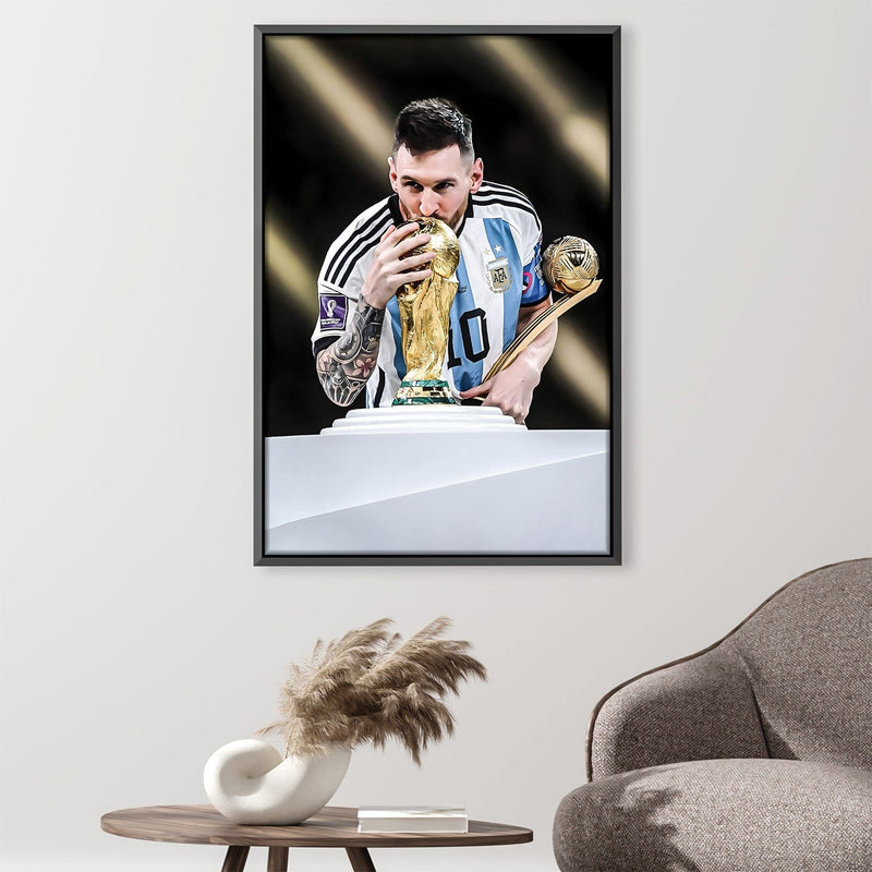 Messi Kiss Canvas