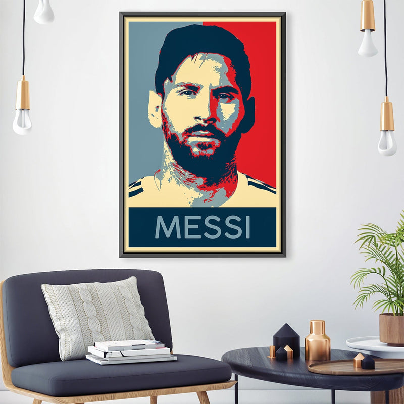 Messi Portrait Canvas