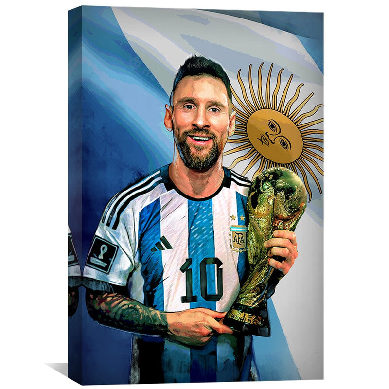 Messi the Saviour Canvas