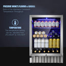 15 Inch Built-in Mini Fridge Beverage Refrigerator W5174C