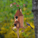GobekUsa Metal Birdhouse Garden Stakes for Outdoor Decor