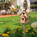 GobekUsa Metal Birdhouse Garden Stakes for Outdoor Decor