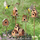 GobekUsa Metal Birdhouse Garden Stakes for Outdoor Decor