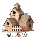 GobekUsa Metal Birdhouse Garden Stakes for Outdoor Decor