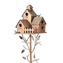 GobekUsa Metal Birdhouse Garden Stakes for Outdoor Decor