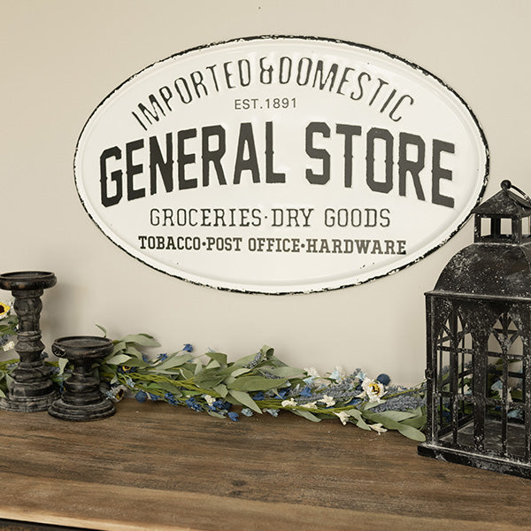 Distressed Metal General Store Sign