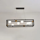 GobekUsa Metal Pendant Light with Milk Glass Shade for Industrial Dining Rooms