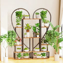 GobekUsa 6-Tier Half Heart Metal Plant Stand