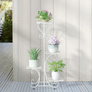 GobekUsa Metal Plant Stand for 4 Flower Pots
