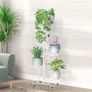GobekUsa Metal Plant Stand for 4 Flower Pots