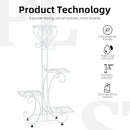 GobekUsa Metal Plant Stand for 4 Flower Pots