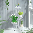 GobekUsa Metal Plant Stand for 4 Flower Pots