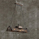 GobekUsa Metal Shade 4-Light Prism Island Pendant for Restaurant Decor