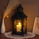 14.5'' High Vintage Style Candle Lantern White by JHY DESIGN