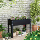Metal Raised Garden Bed with Legs and Drainage Hole for Vegetable Flower-24 x 11 x 18 inches by LJGDeals