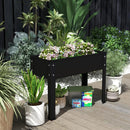 Metal Raised Garden Bed with Legs and Drainage Hole for Vegetable Flower-24 x 11 x 18 inches by LJGDeals