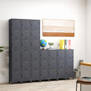 Metal Storage Locker with 3 Lockable Doors and Adjustable Feet by LJGDeals
