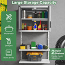 Metal Wall Cabinet with Lock and 3 Adjustable Shelves by LJGDeals